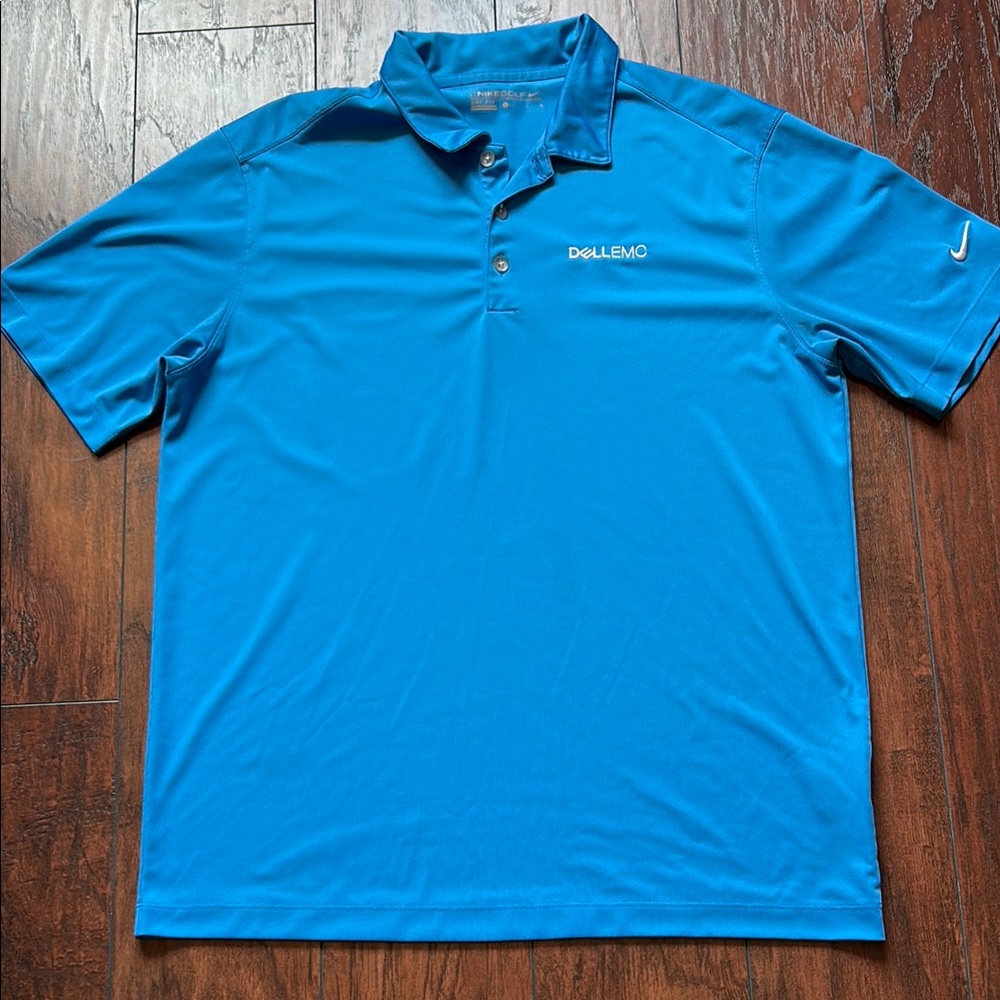 Nike Blue Polo Shirt Classic Design
